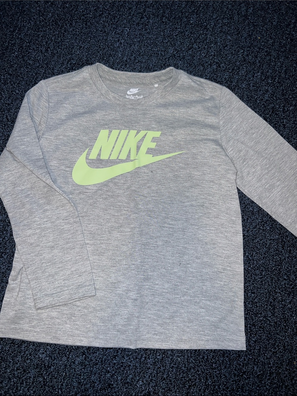 Nike Mixed Logo Hoodie, Sweatpants & Long Tee - Olive & beige - Picture 4 of 9